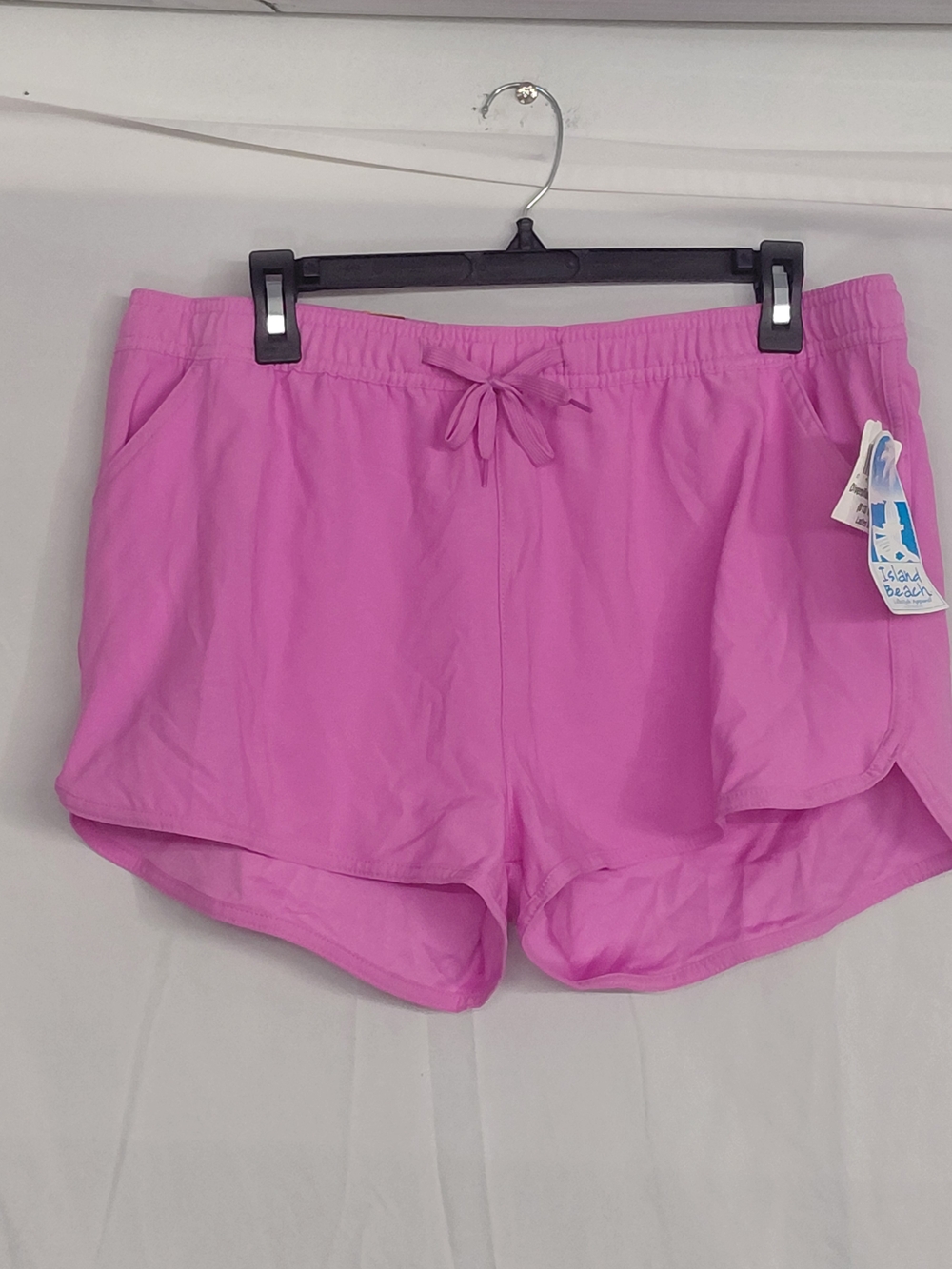 Womens Pink Drawstring Athletic Shorts NWT